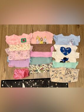 Bundle of 3T shirts and one pair of shorts